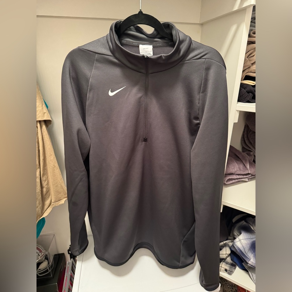 Grey Nike Quarter Sip Jacket